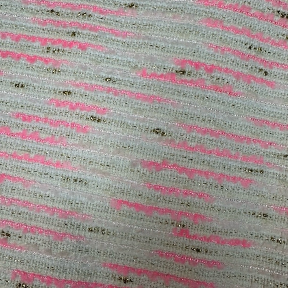 Lilly Pulitzer Gerbera Sparkle Pink Lurex Boucle Pencil Skirt - Sized 2 Lined - Picture 3 of 3